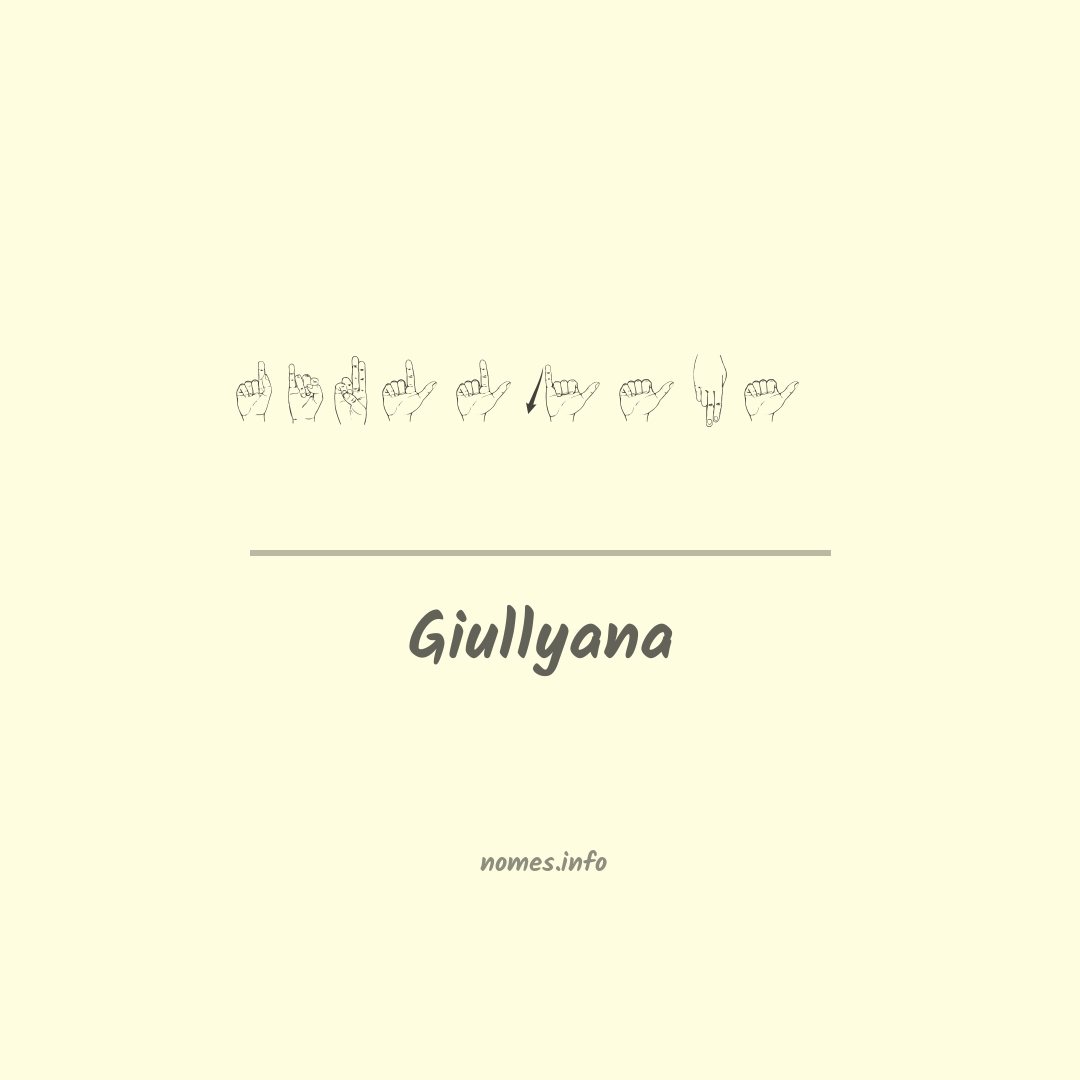 Giullyana em Libras