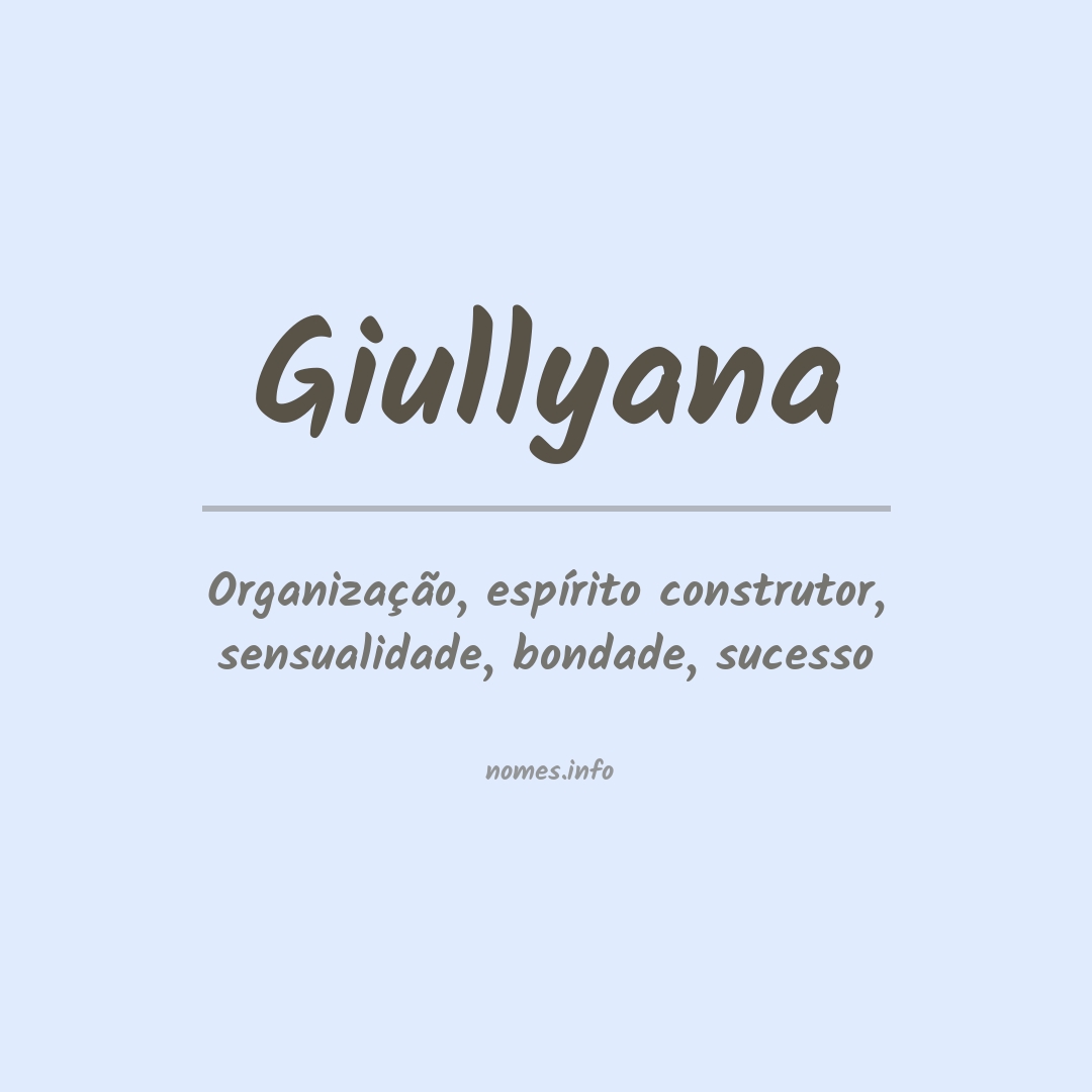 Significado do nome Giullyana