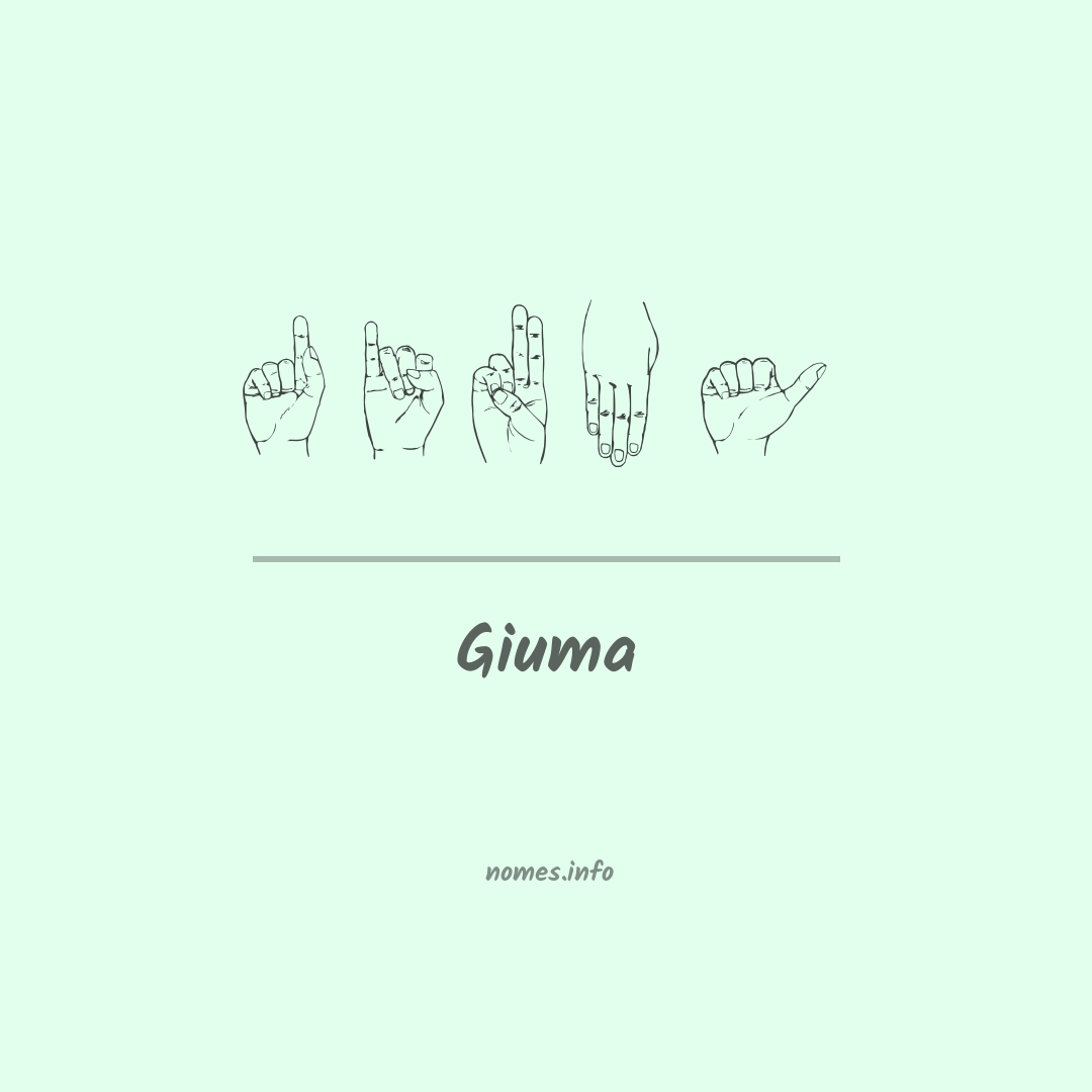 Giuma em Libras