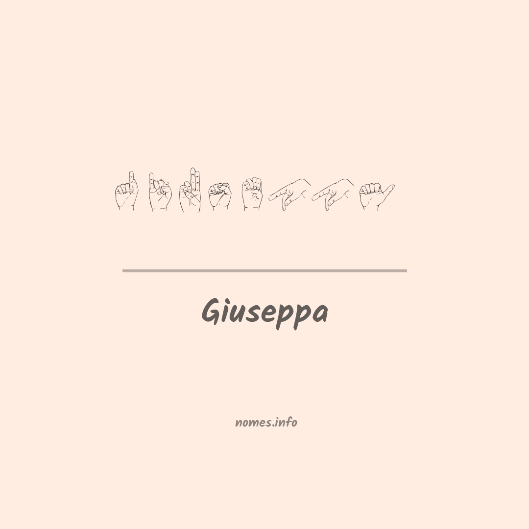Giuseppa em Libras