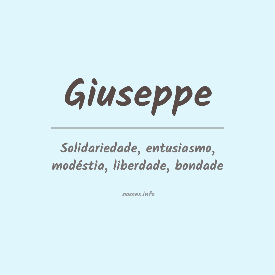 Significado do nome Giuseppe