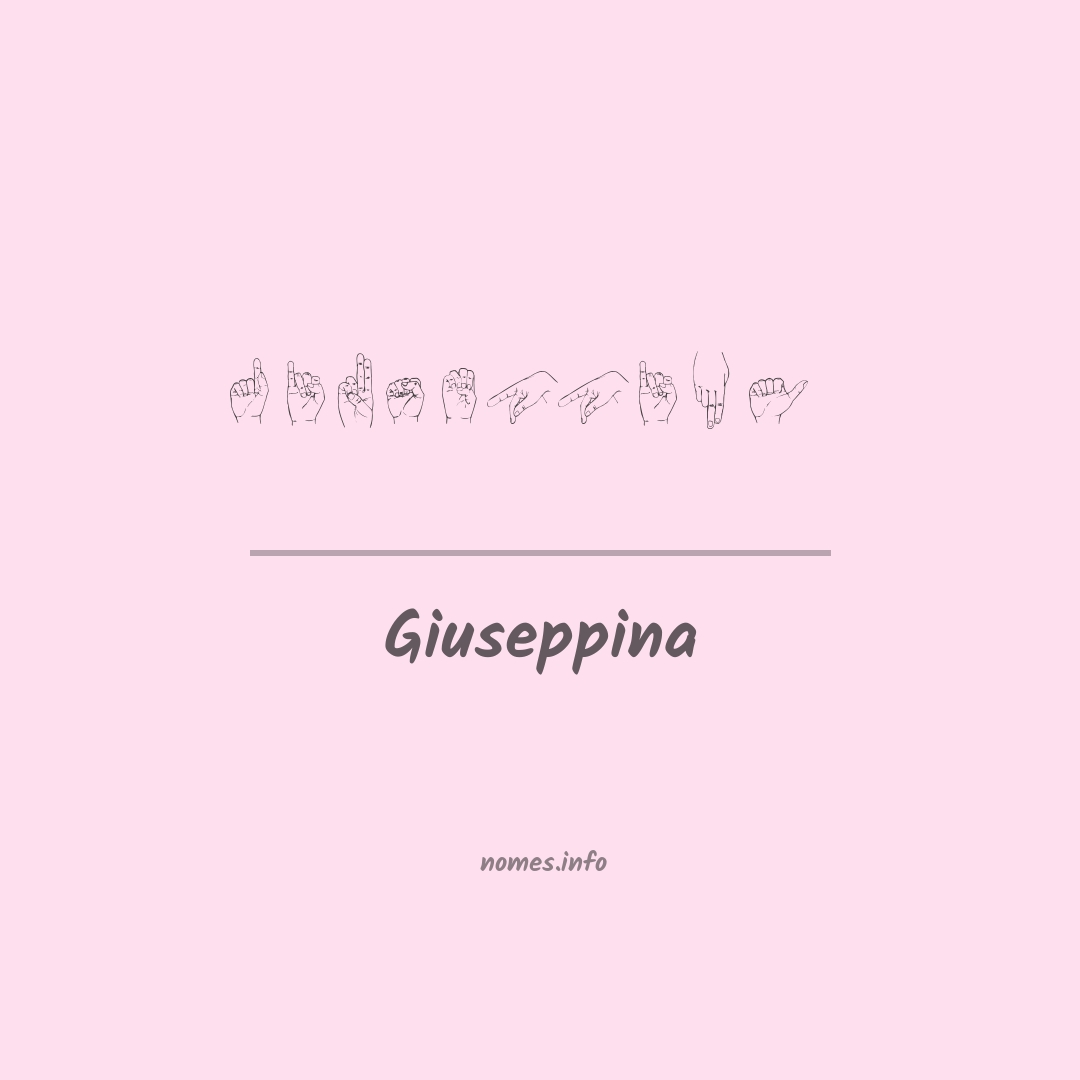 Giuseppina em Libras