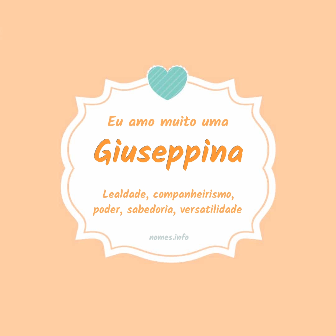 Eu amo muito Giuseppina