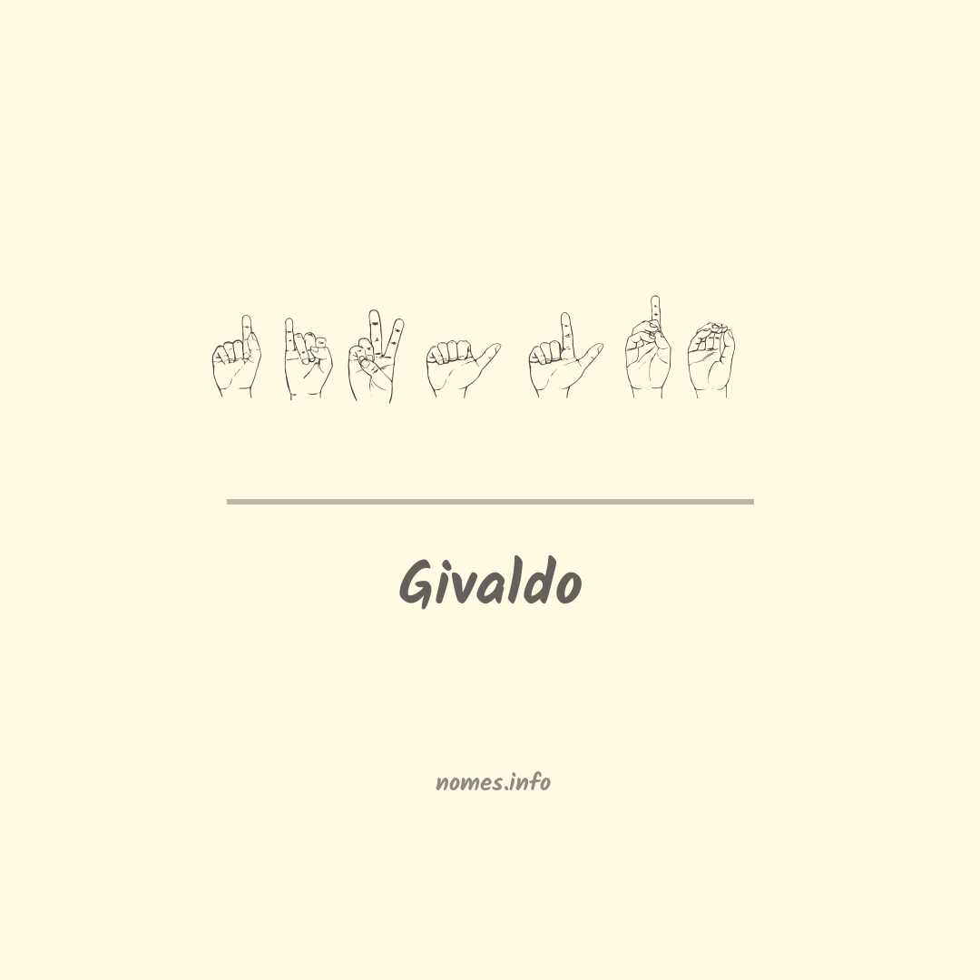 Givaldo em Libras