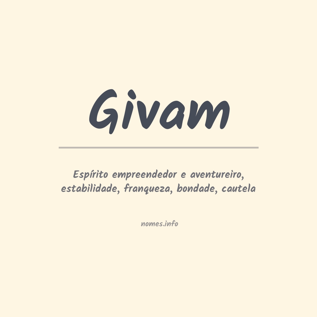 Significado do nome Givam