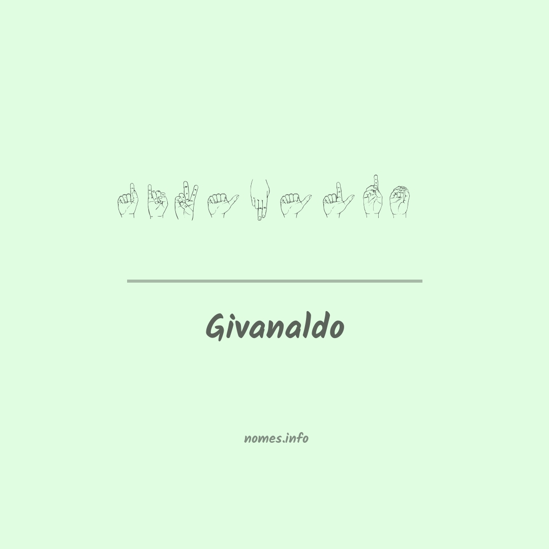 Givanaldo em Libras