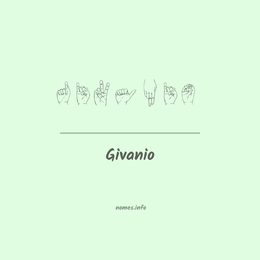 Givanio em Libras
