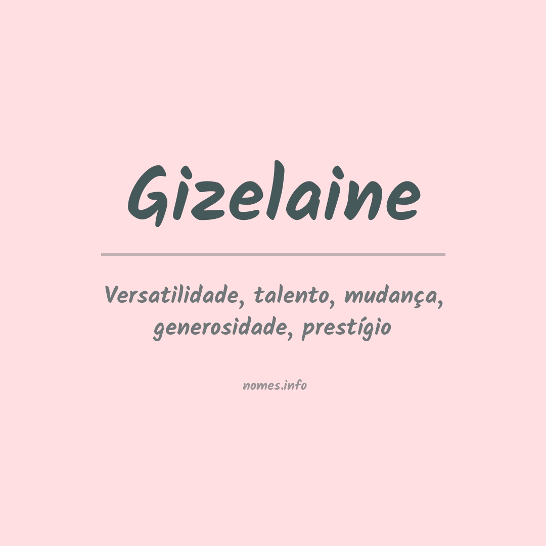 Significado do nome Gizelaine