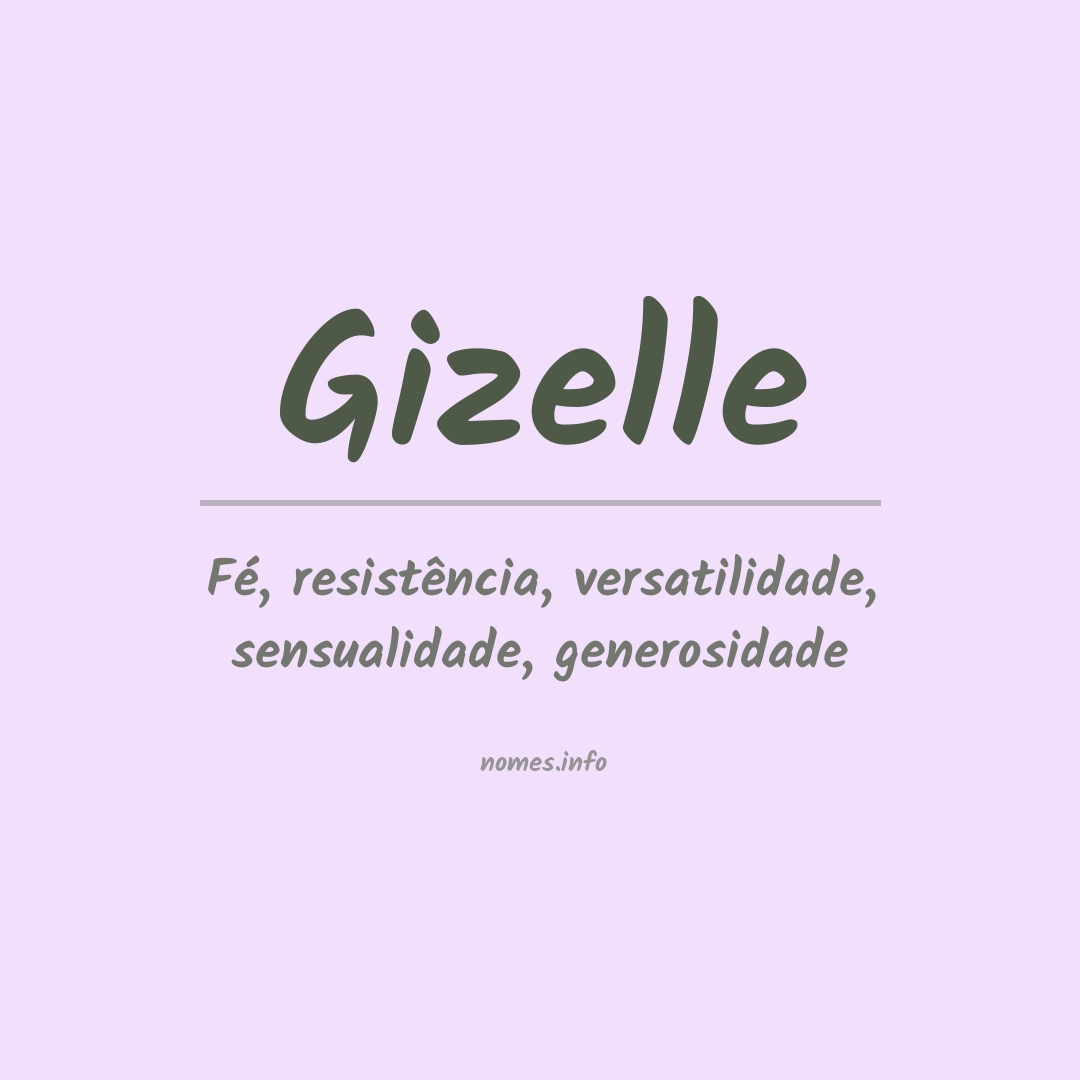Significado do nome Gizelle