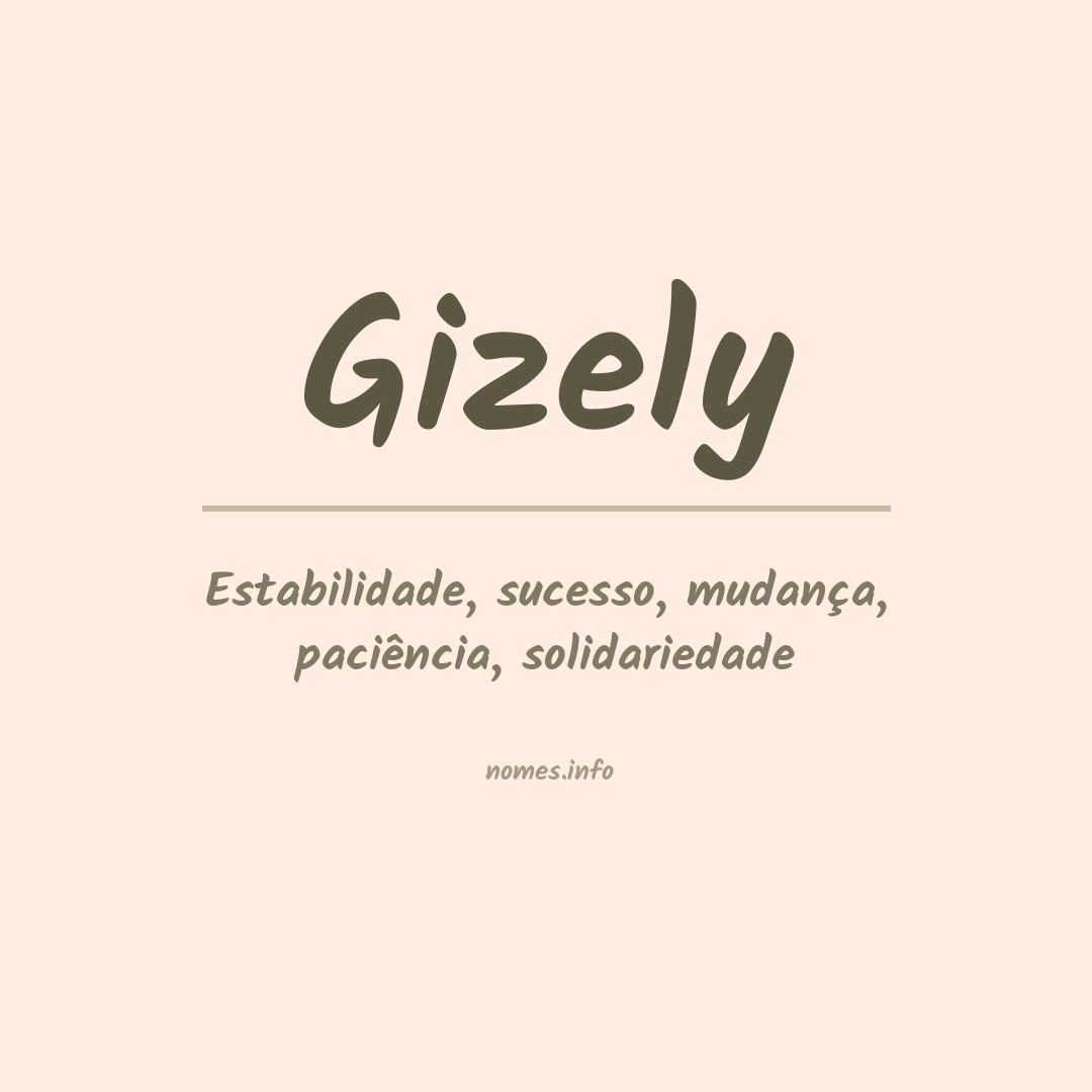 Significado do nome Gizely