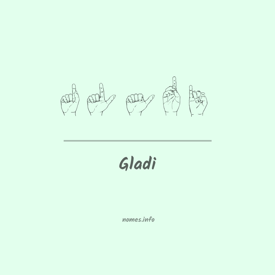 Gladi em Libras