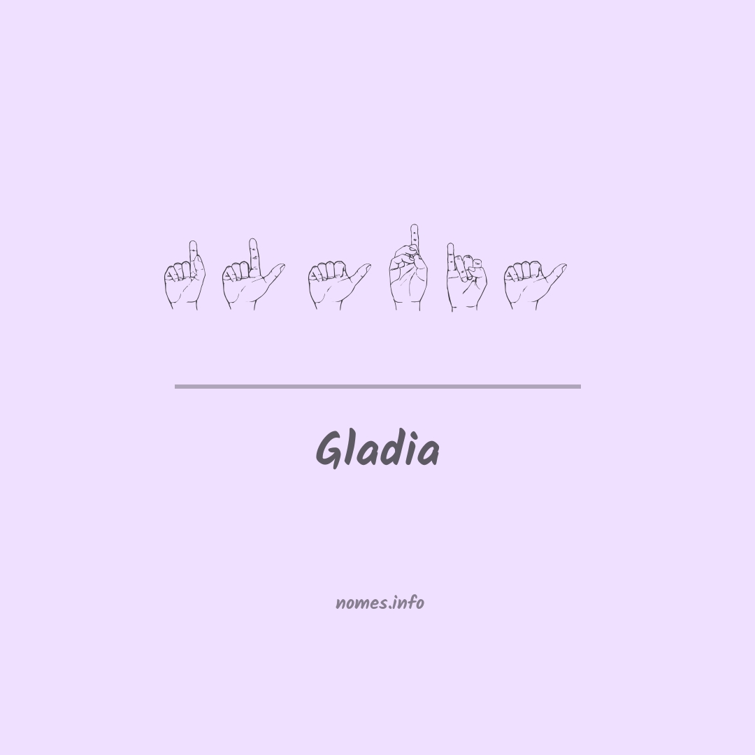 Gladia em Libras