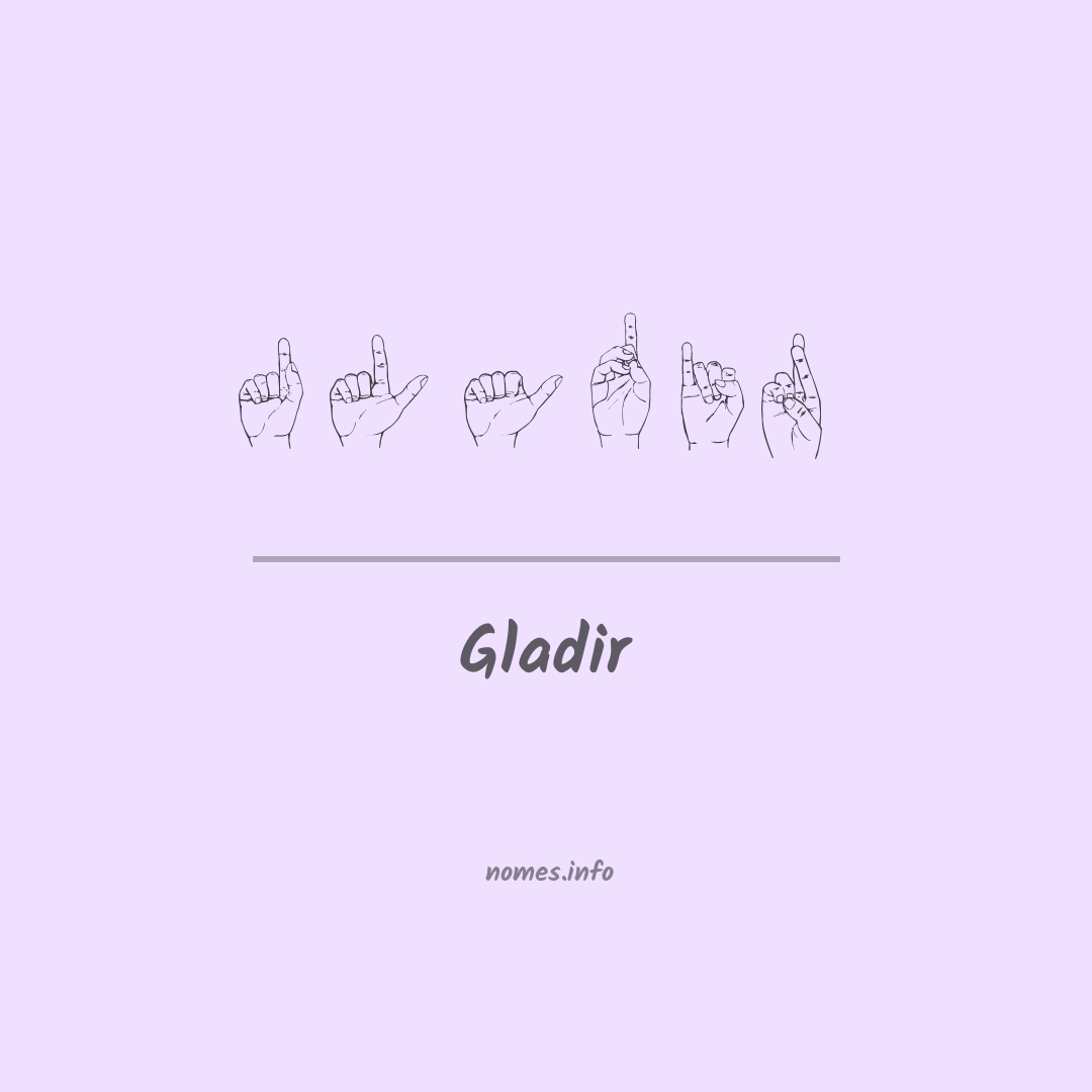 Gladir em Libras