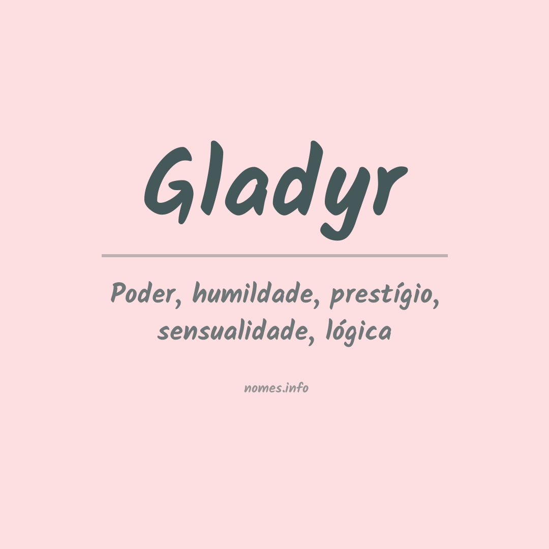 Significado do nome Gladyr