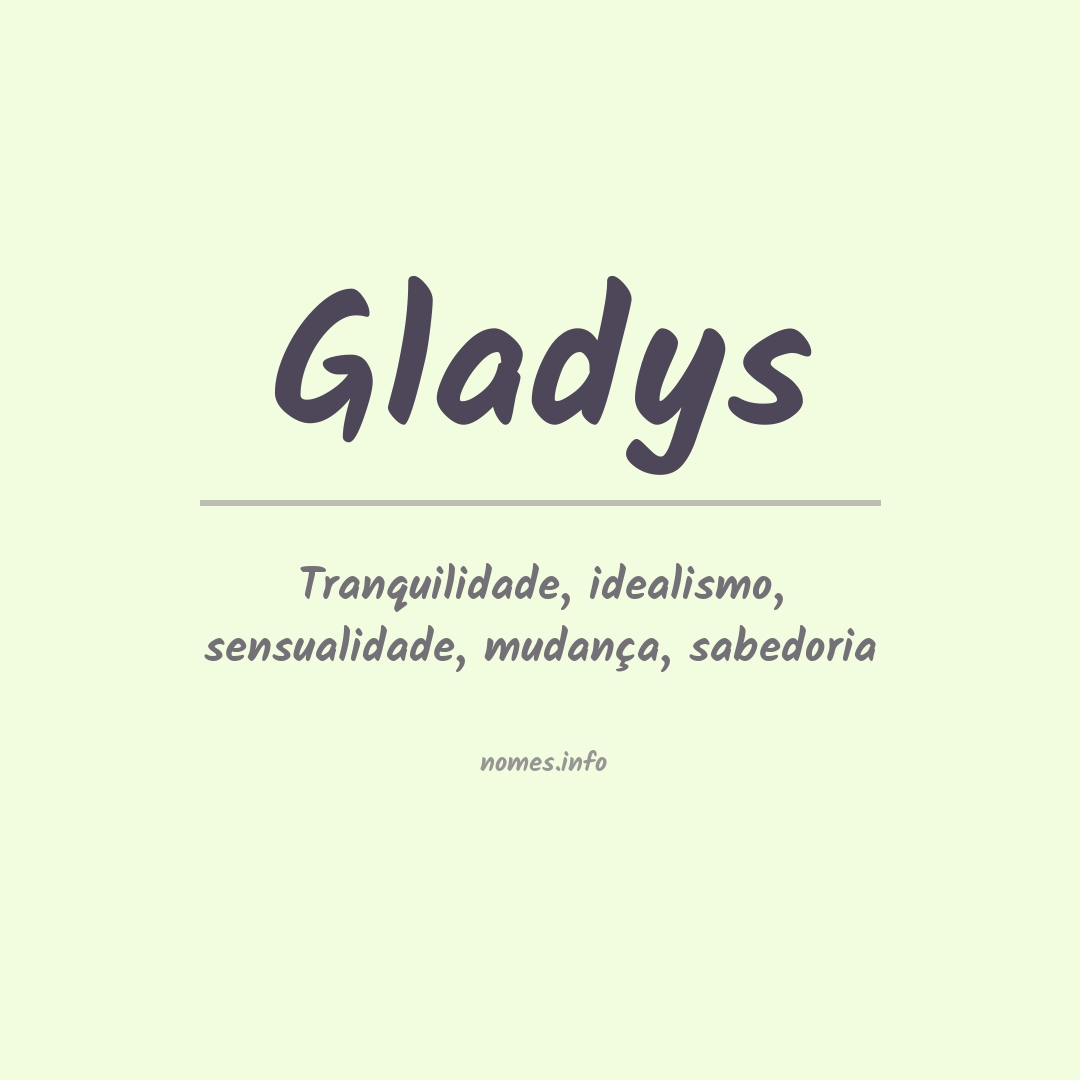 Significado do nome Gladys