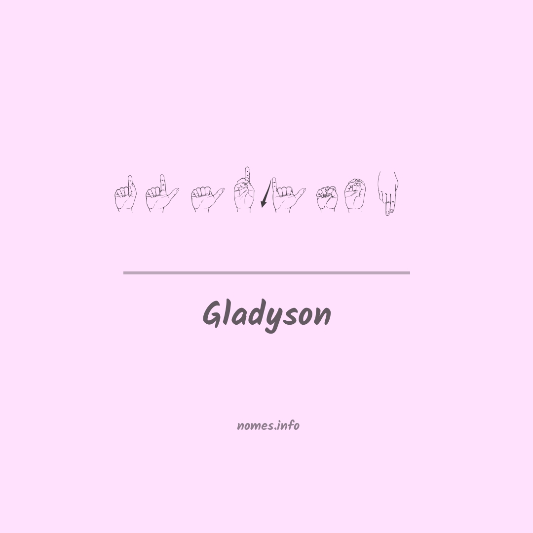 Gladyson em Libras