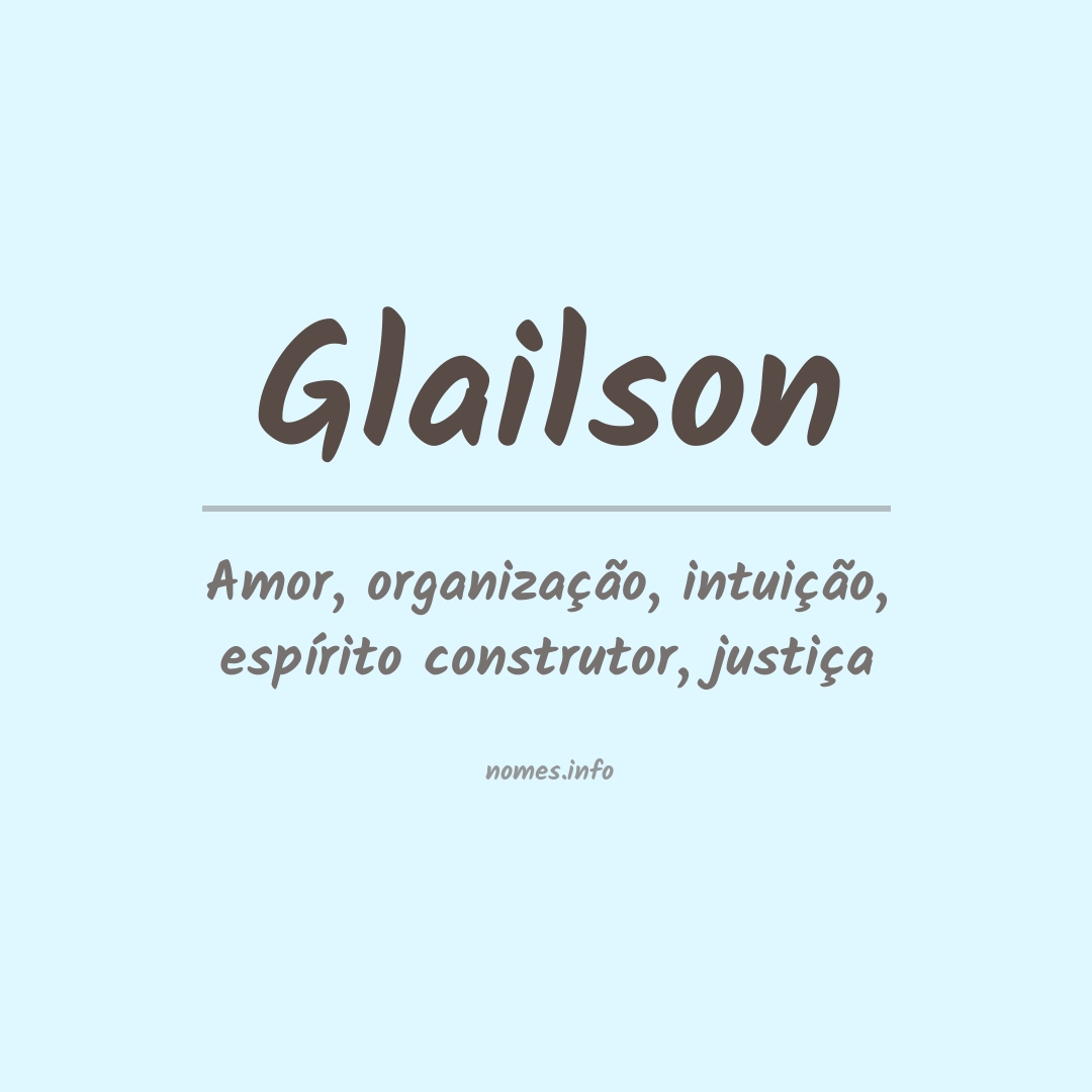 Significado do nome Glailson