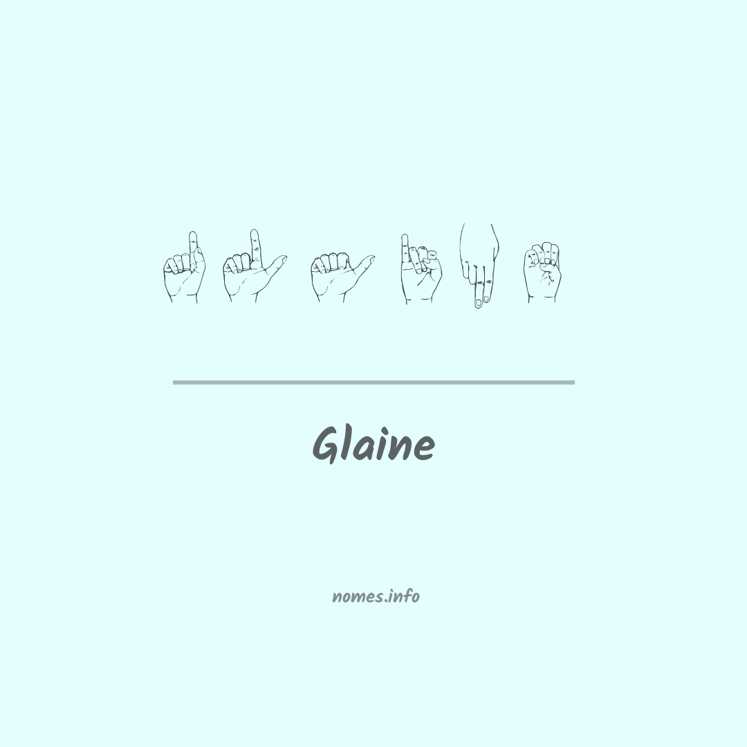 Glaine em Libras