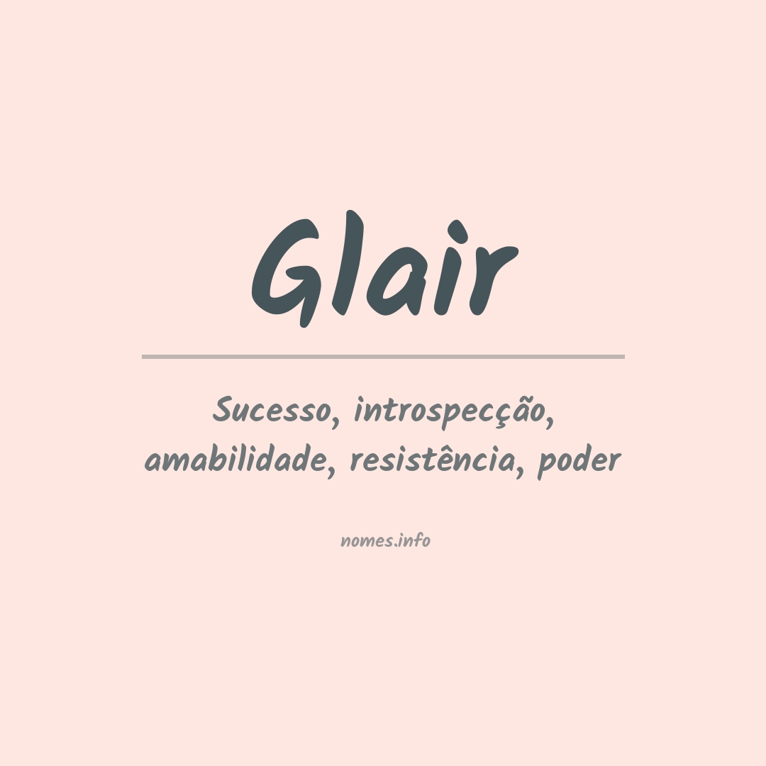 Significado do nome Glair