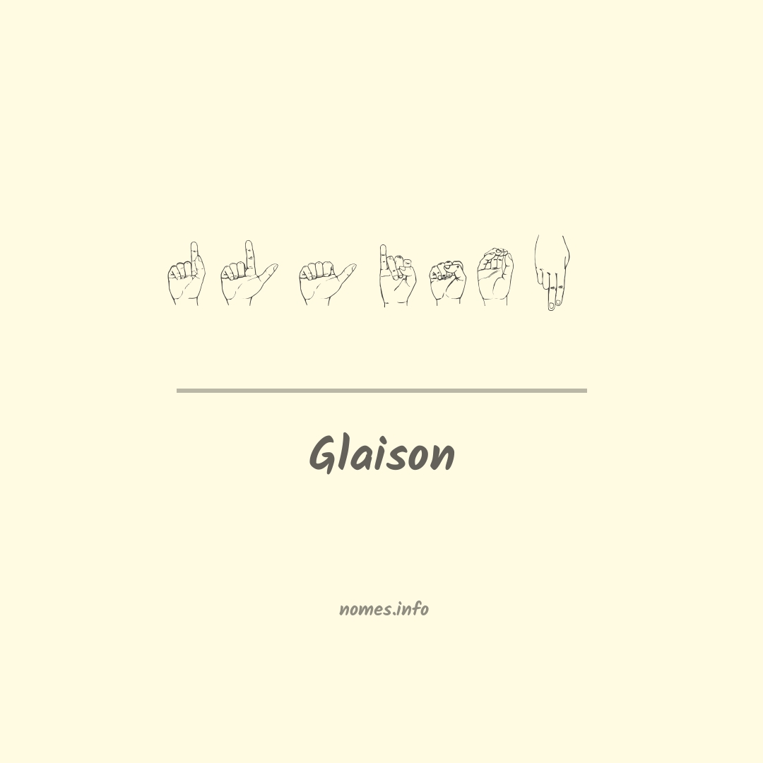 Glaison em Libras