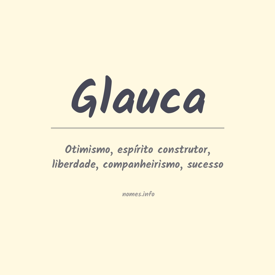 Significado do nome Glauca