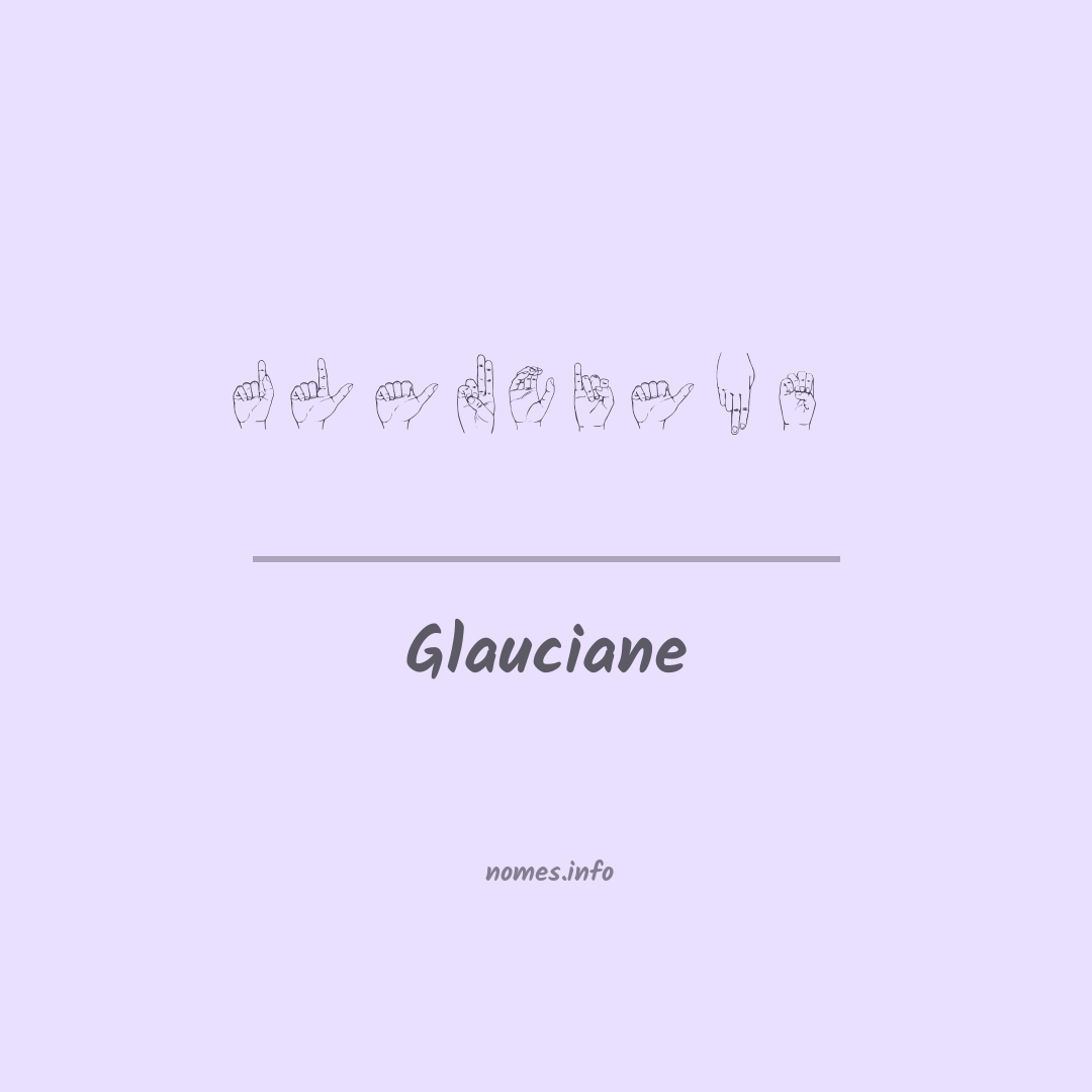 Glauciane em Libras
