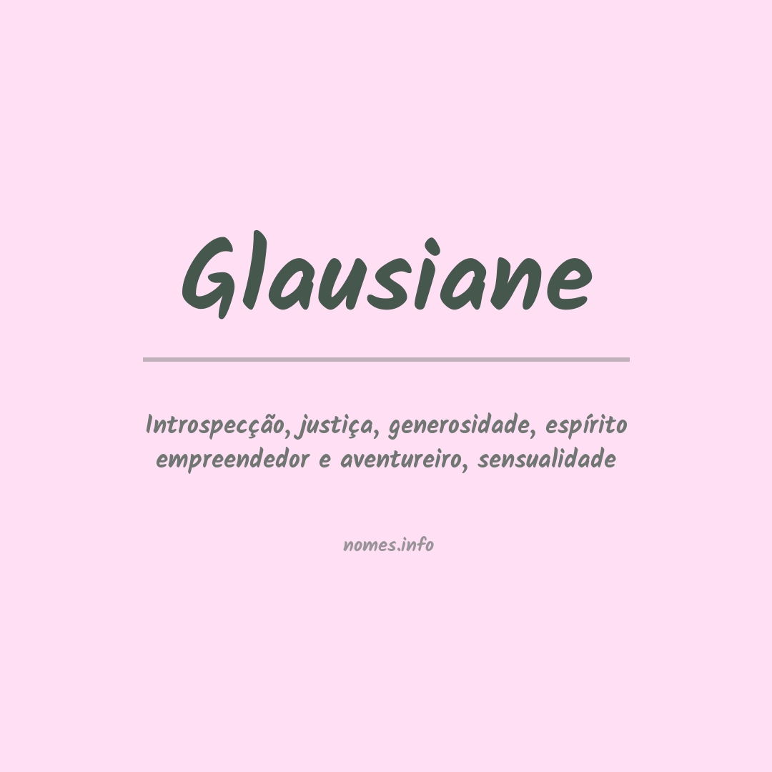 Significado do nome Glausiane