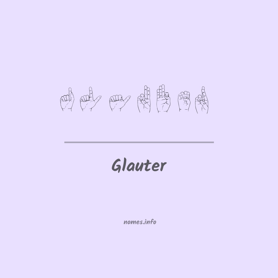 Glauter em Libras