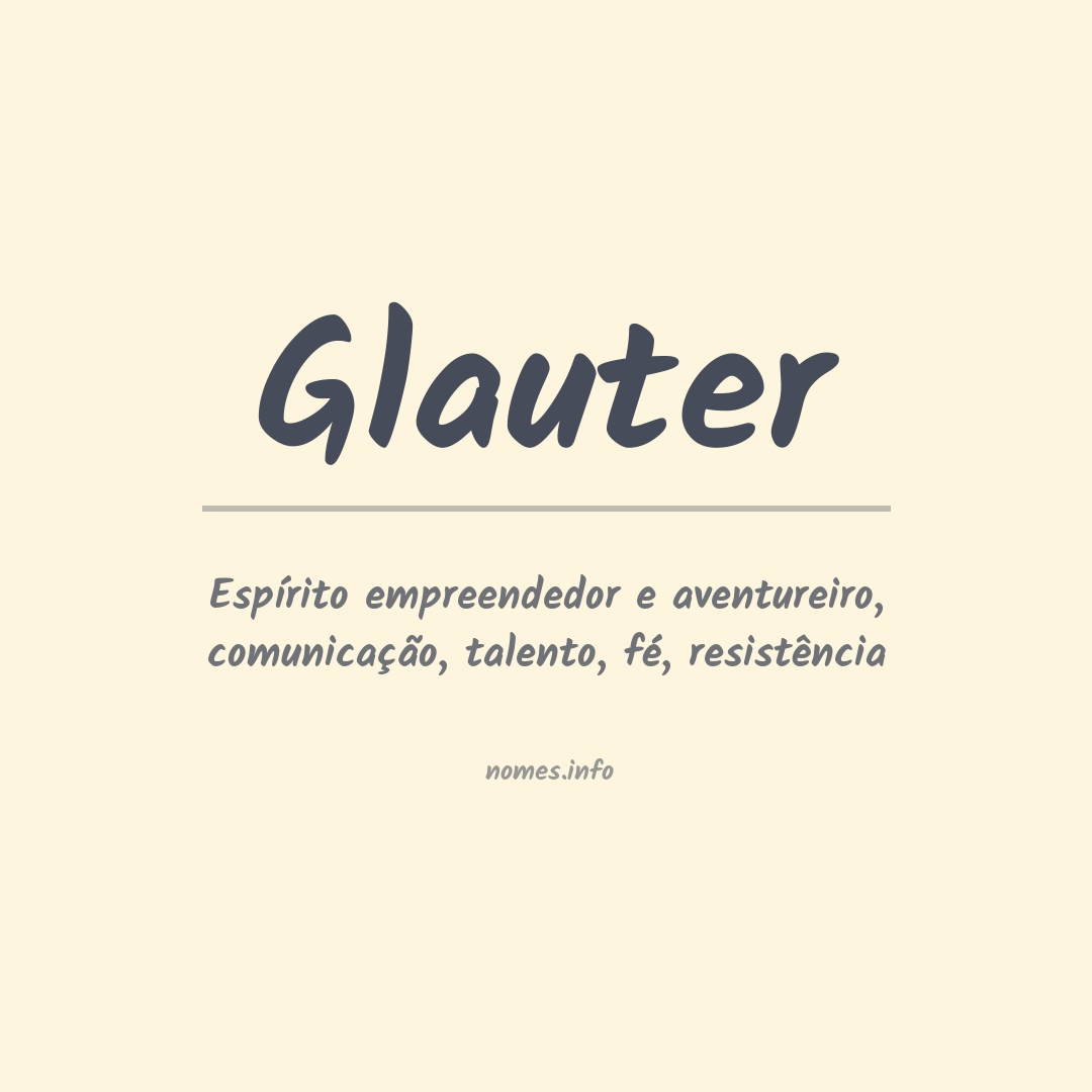 Significado do nome Glauter
