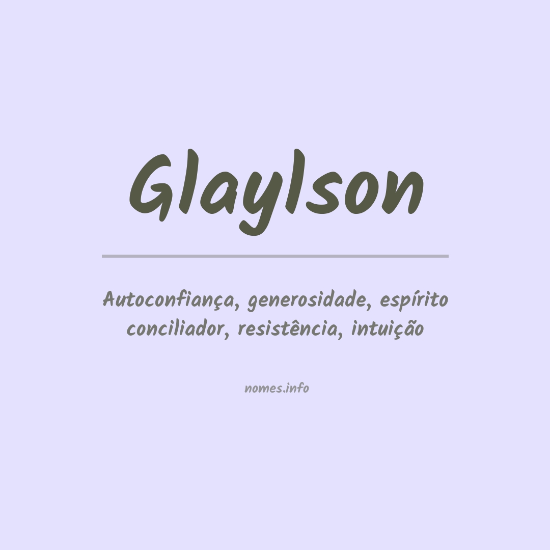 Significado do nome Glaylson