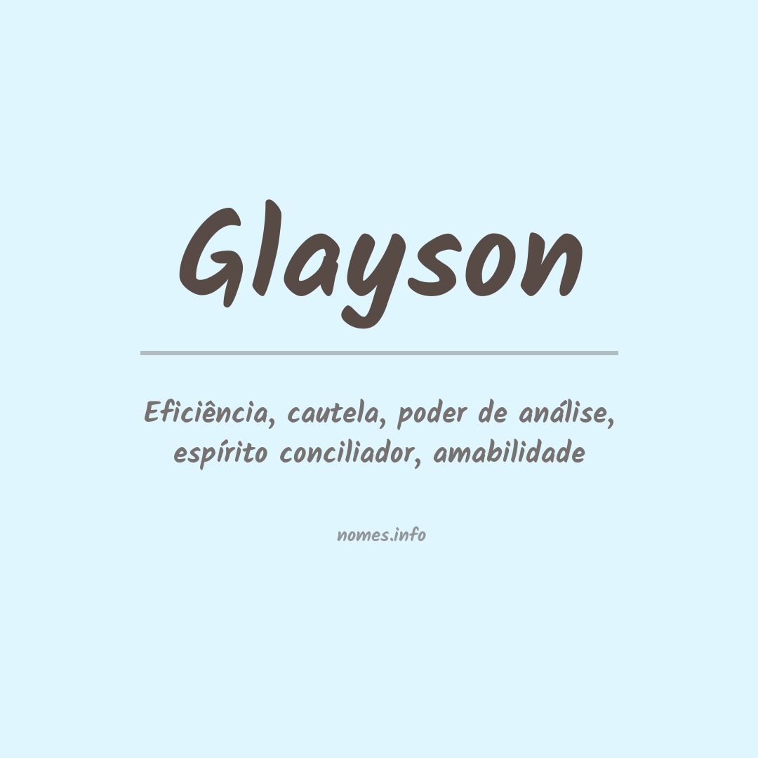 Significado do nome Glayson