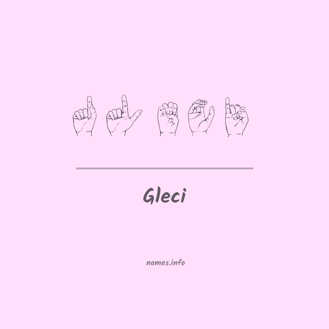Gleci em Libras