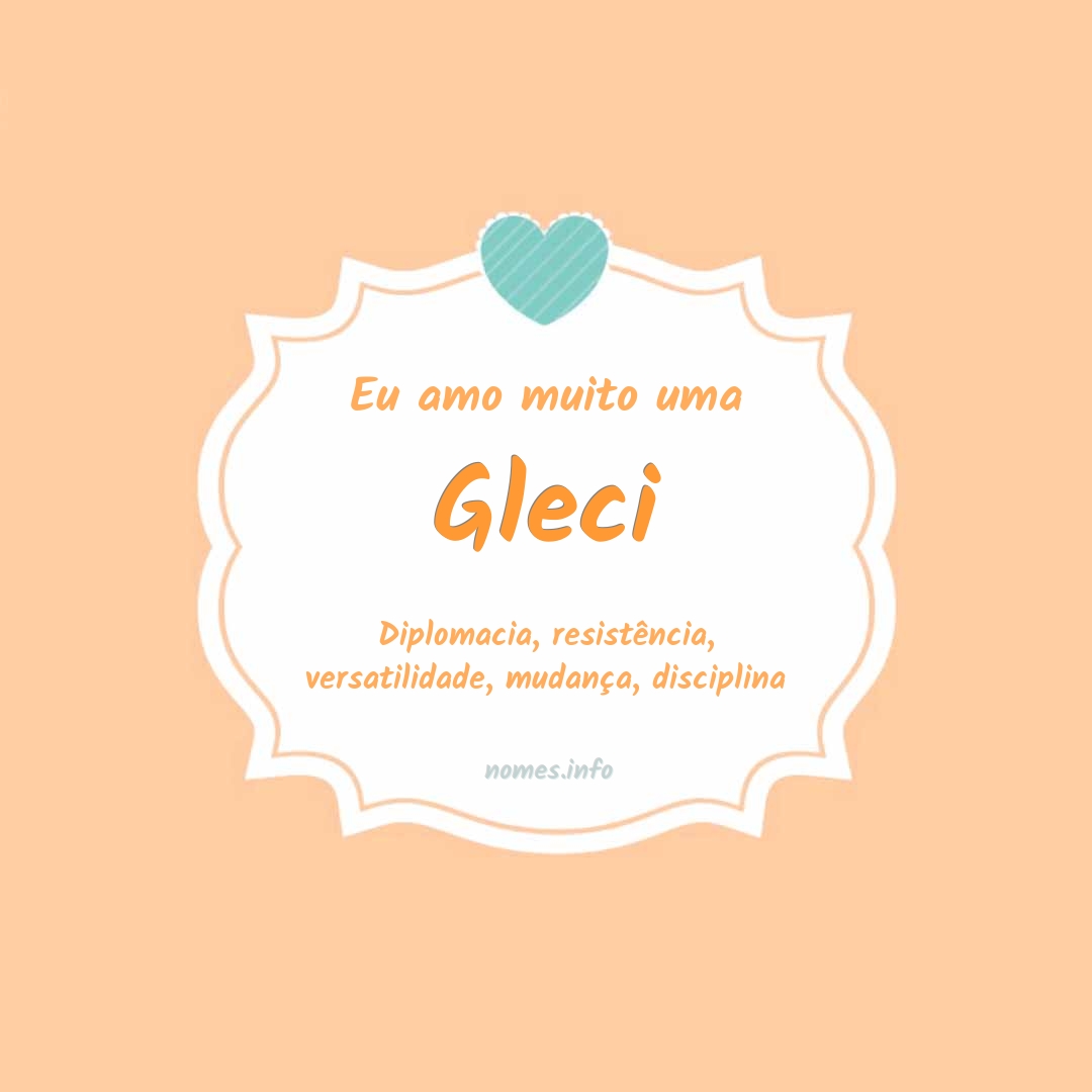 Eu amo muito Gleci