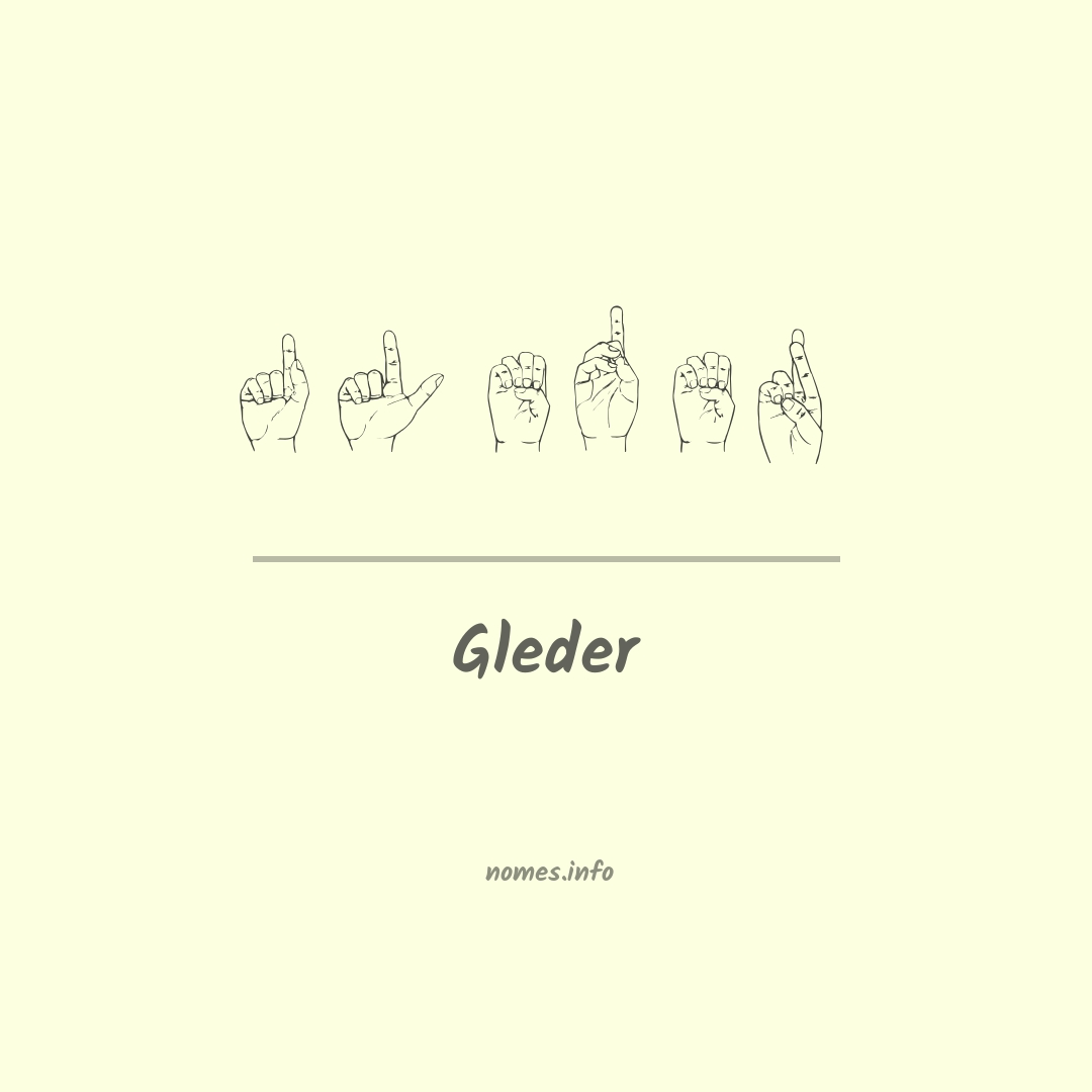 Gleder em Libras