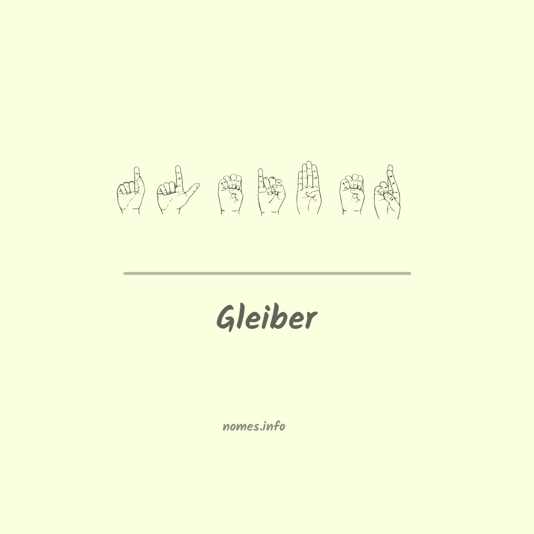 Gleiber em Libras