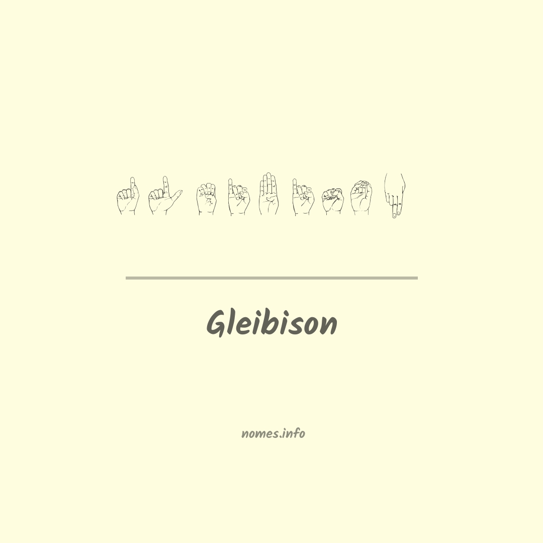 Gleibison em Libras