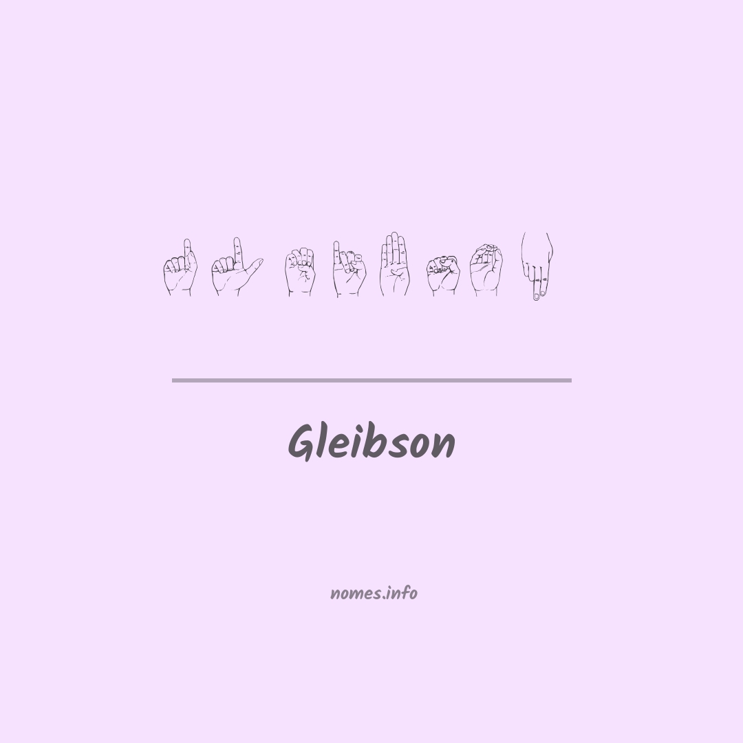 Gleibson em Libras