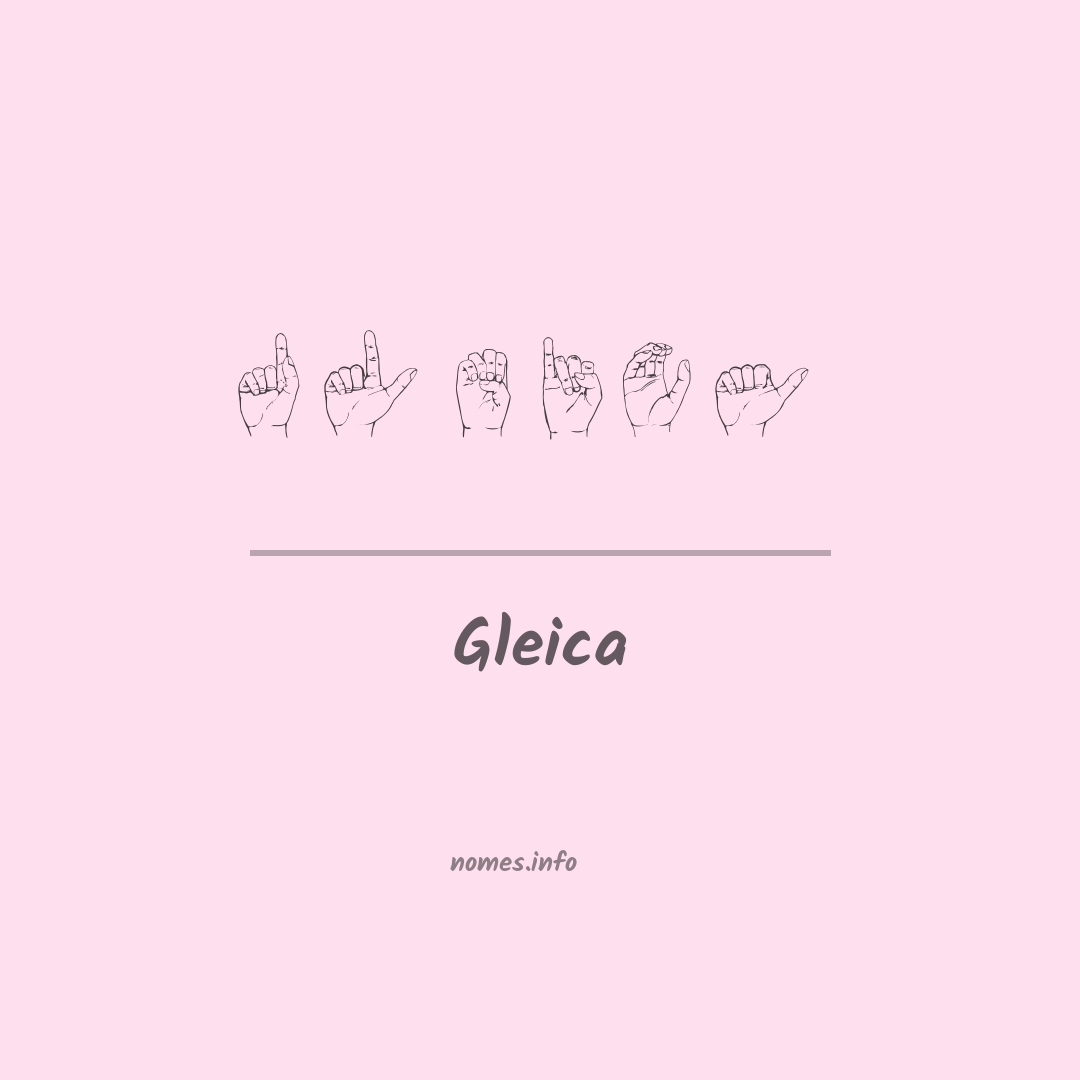 Gleica em Libras