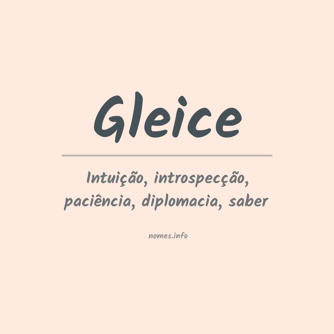 Significado do nome Gleice