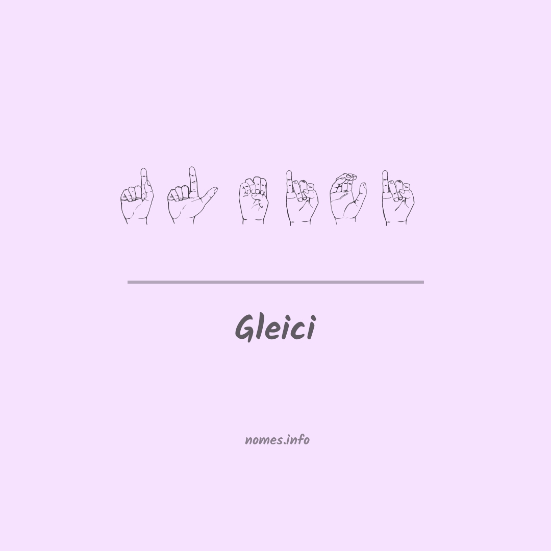 Gleici em Libras