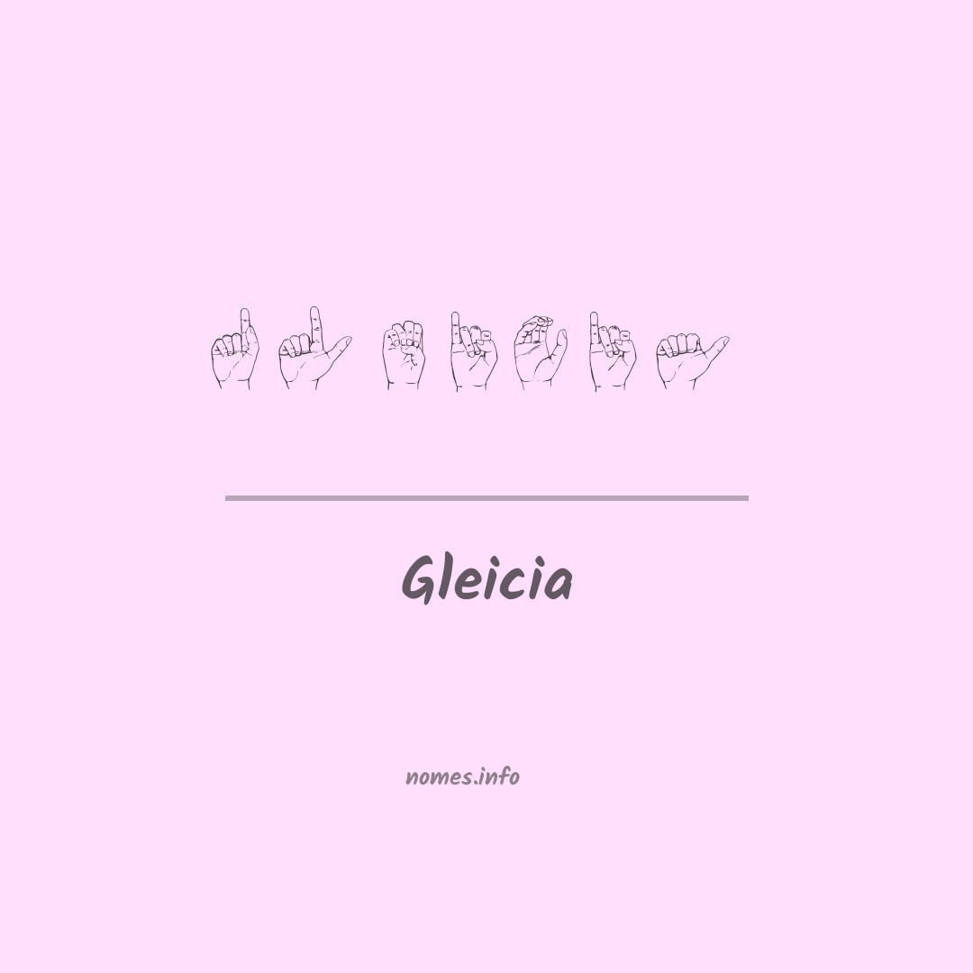 Gleicia em Libras