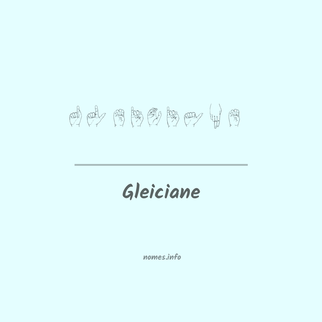 Gleiciane em Libras