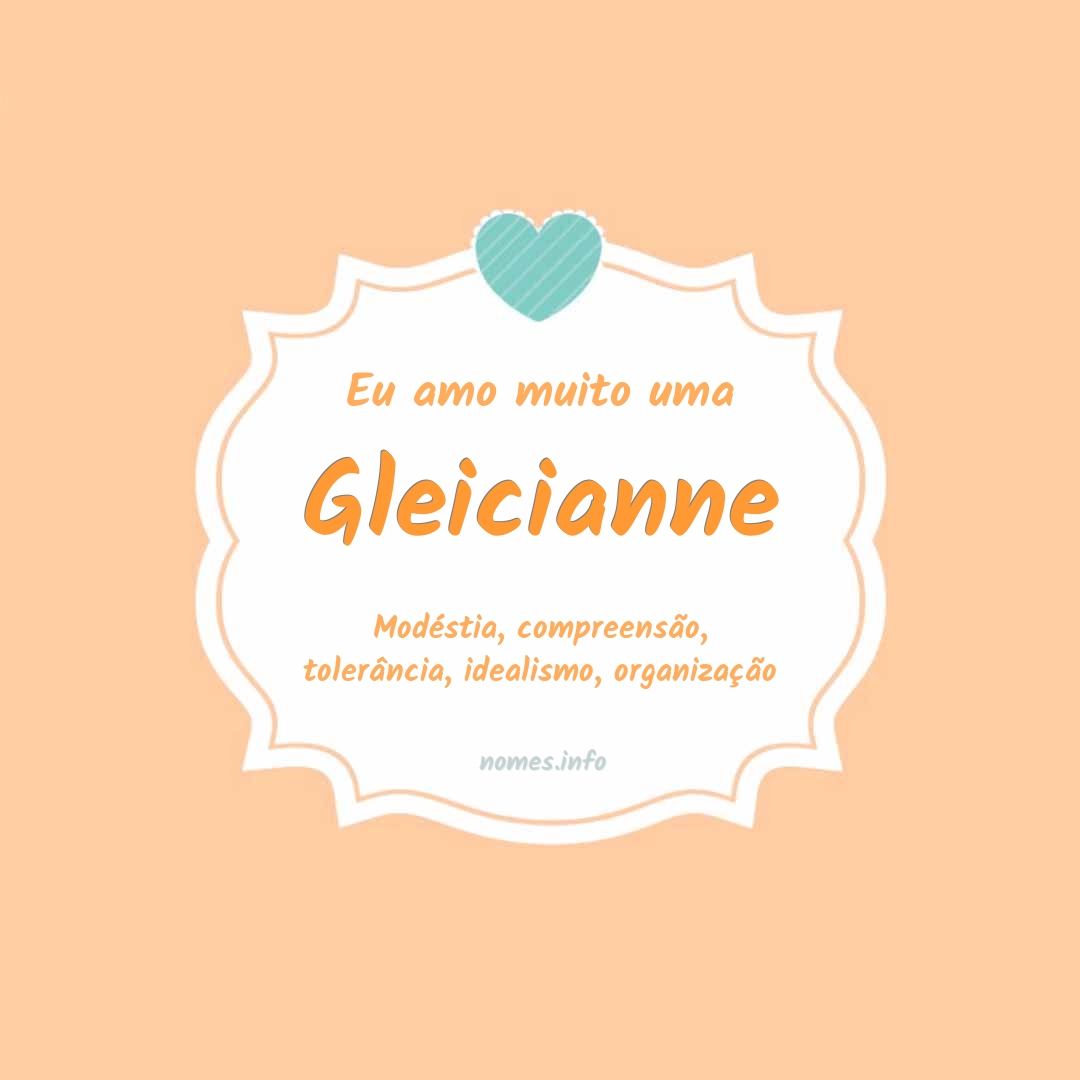 Eu amo muito Gleicianne