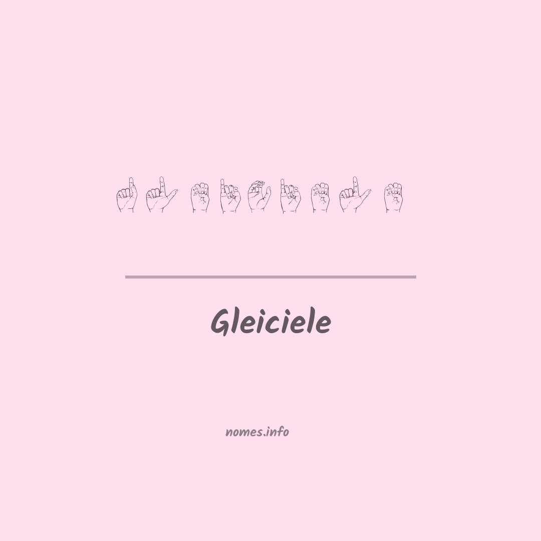 Gleiciele em Libras