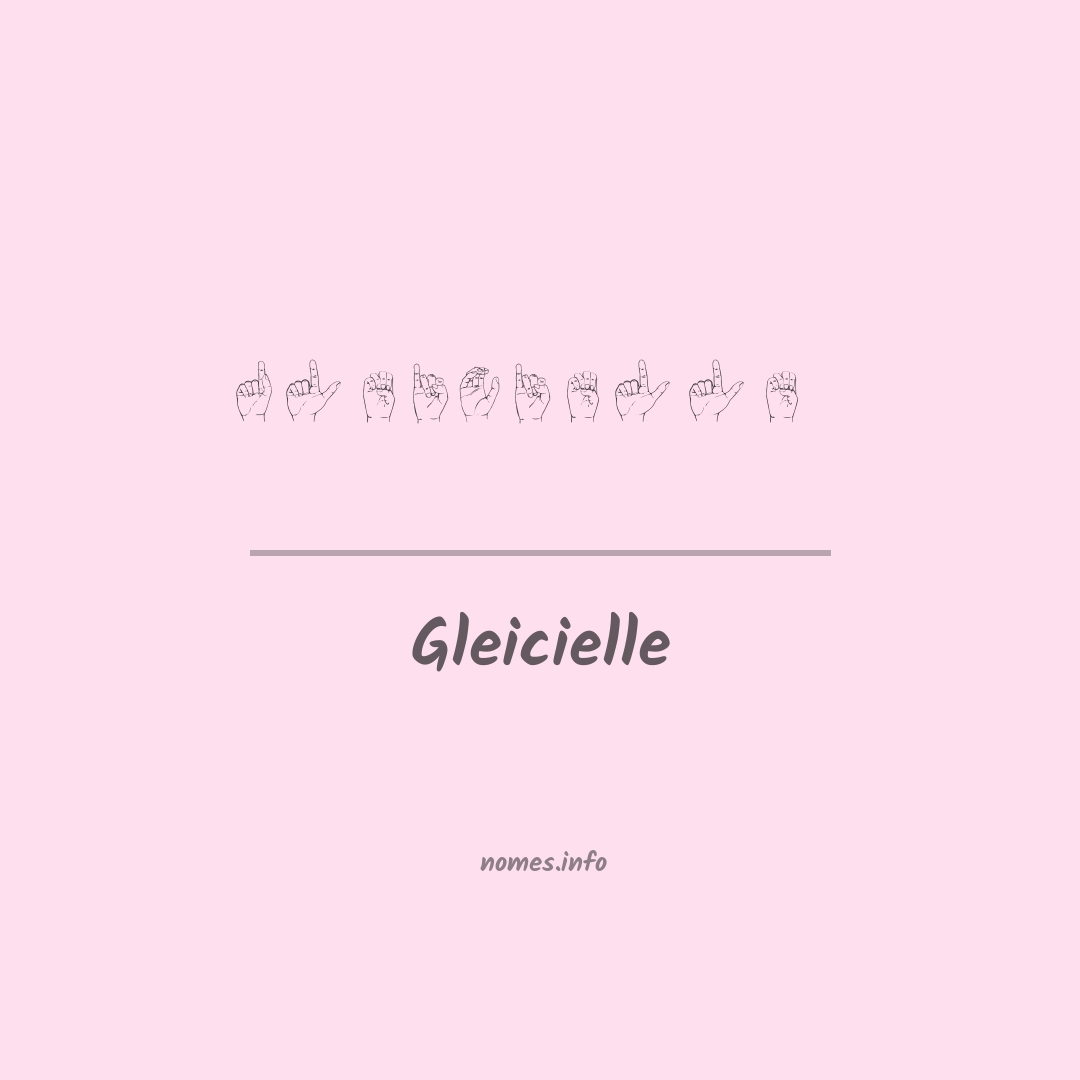 Gleicielle em Libras