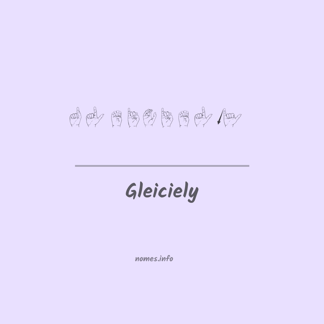 Gleiciely em Libras