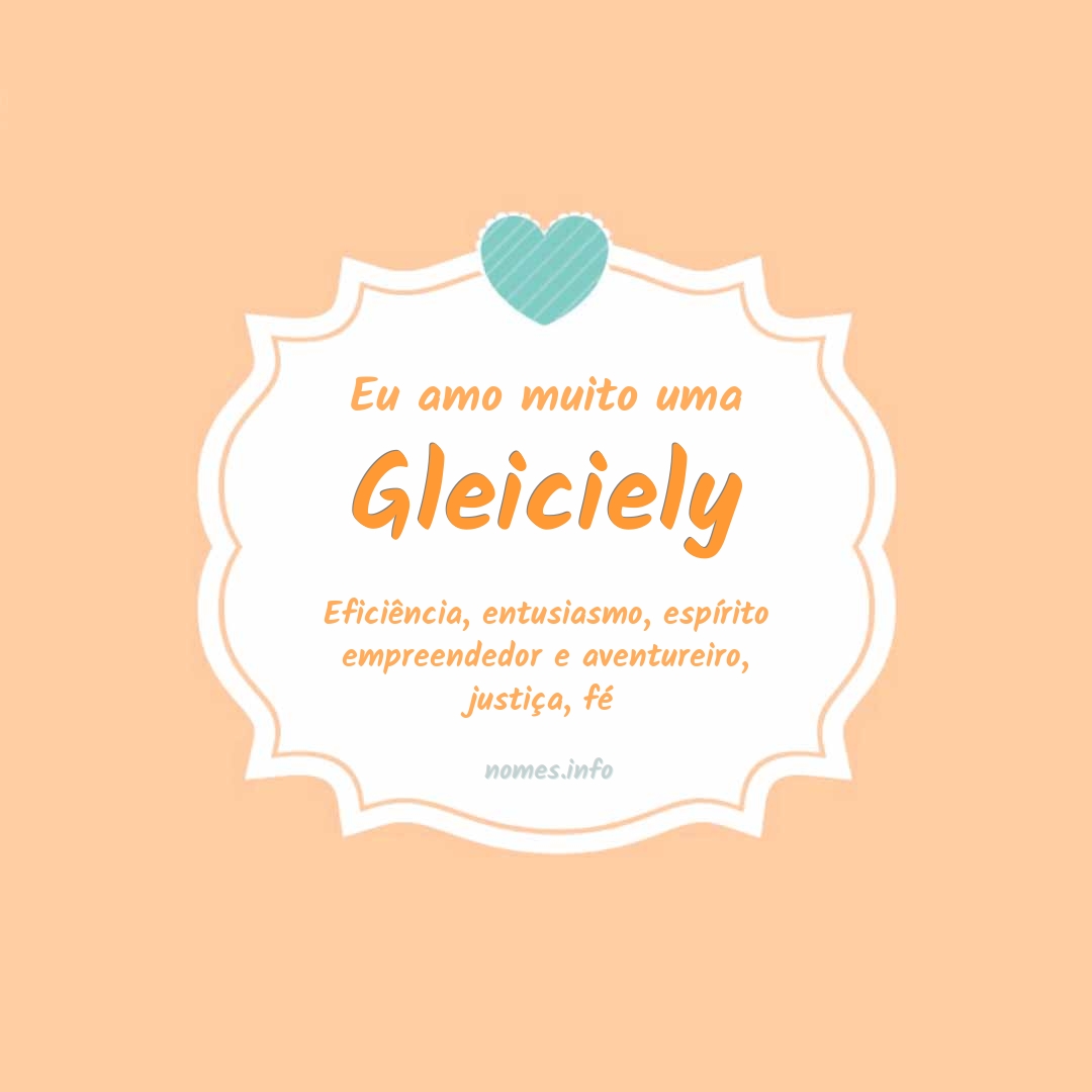 Eu amo muito Gleiciely