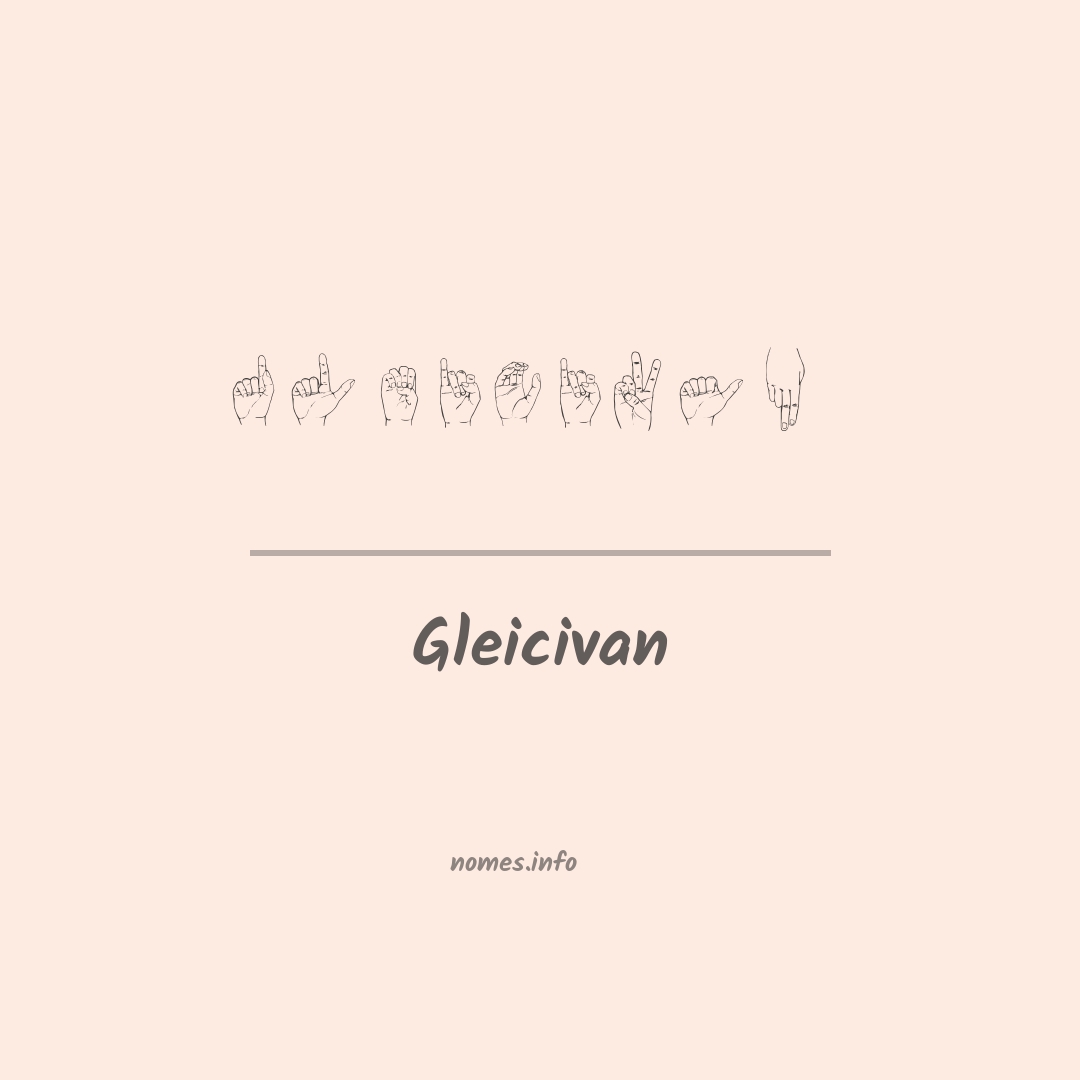 Gleicivan em Libras