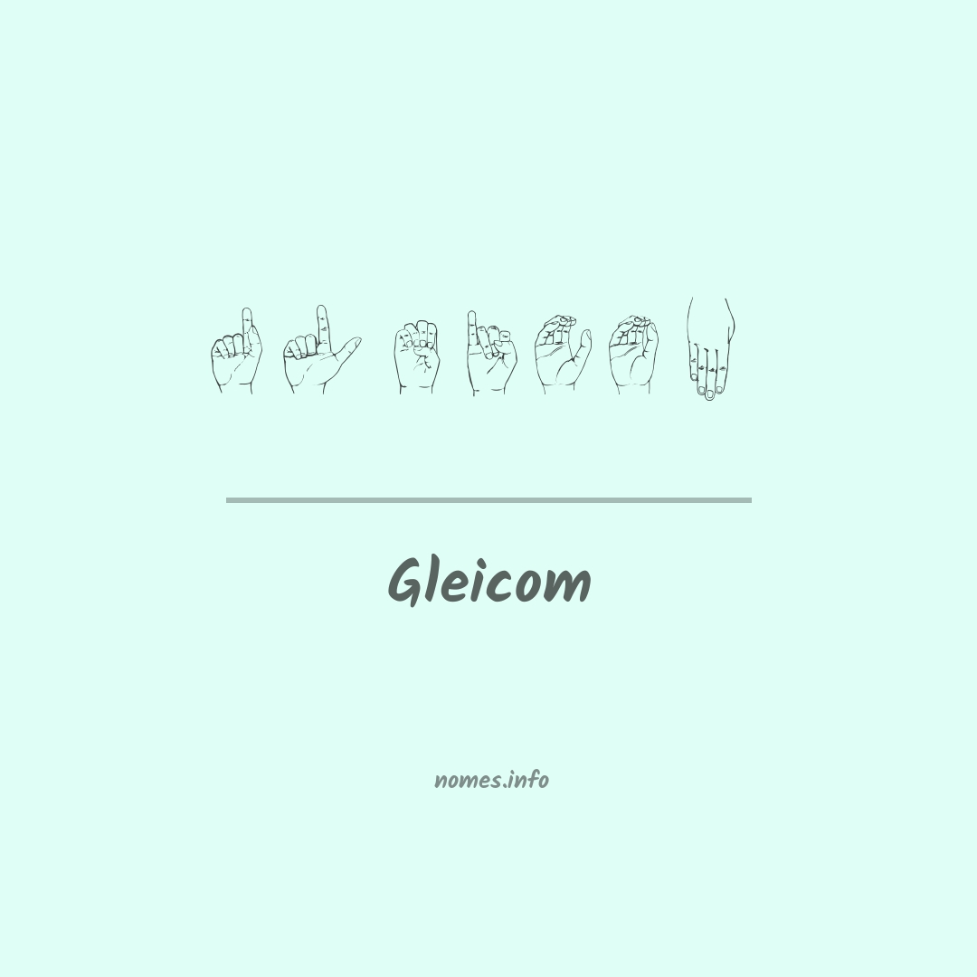 Gleicom em Libras