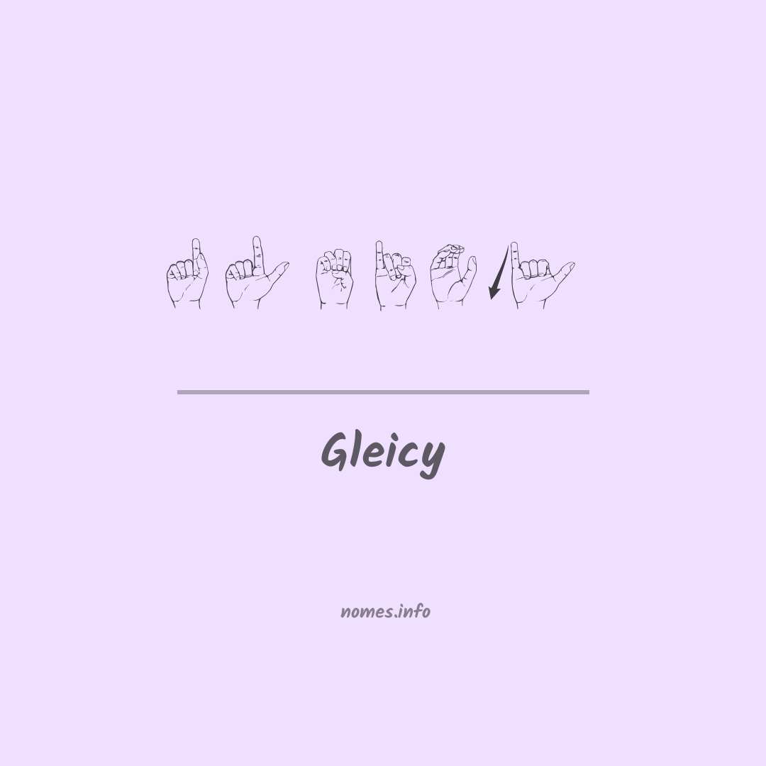 Gleicy em Libras